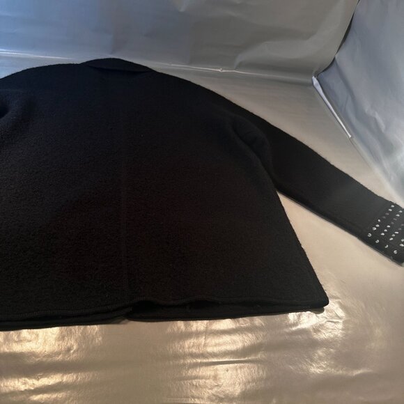 Carroll Reed Wool Jacket Women Felted Blazer Textured Pocket Cardigan Long Sleev - Picture 14 of 16